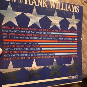 Salute To Hank Williams Columbia Records LP Vinyl Record Album 1960
